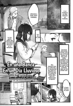 En una Banca en un dia lluvioso