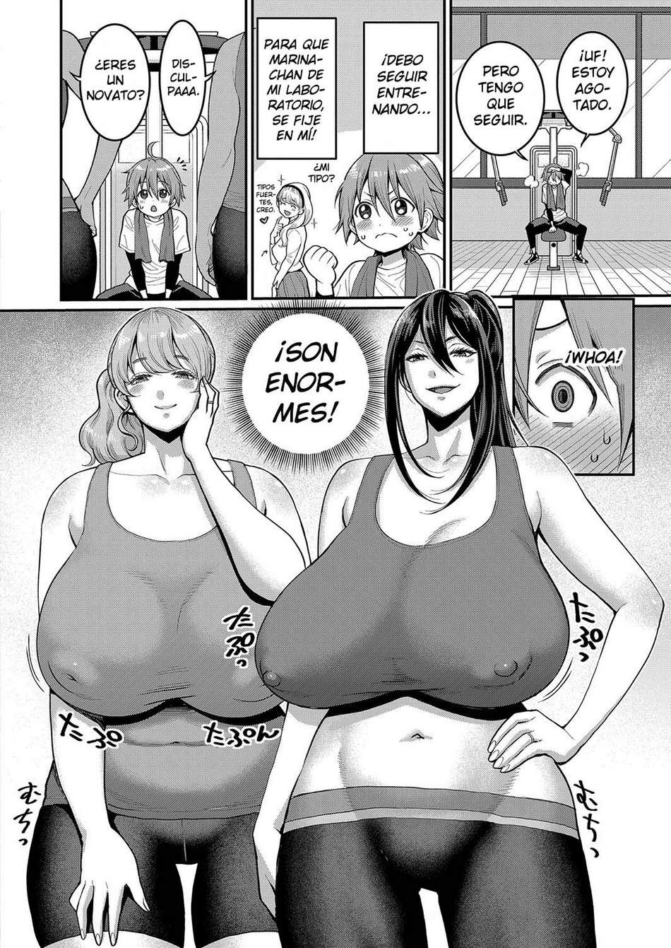 Yo también puedo entrenar en el gimnasio de amas de casa pervertidas