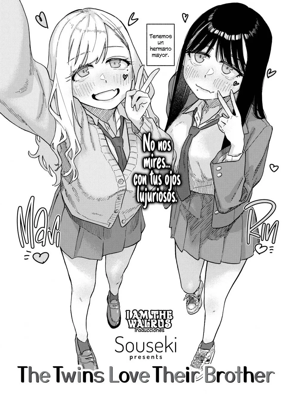 Las gemelas que aman a su hermano