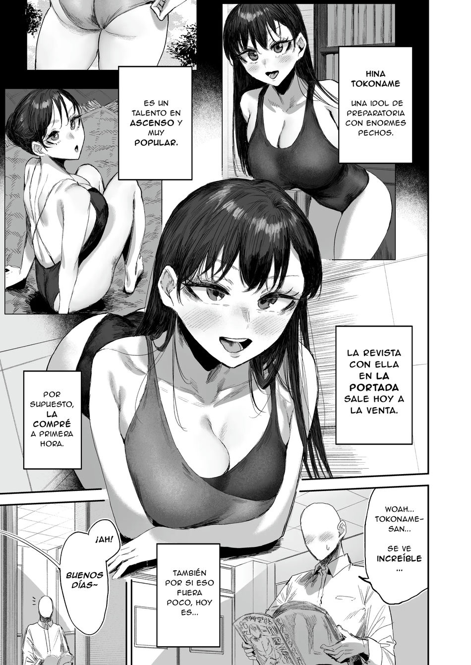 La historia de cómo mi compañera de clase idol con grandes pechos, me ayuda a saciar mis deseos...